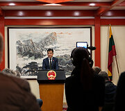 Spaudos konferencija Kinijos ambasadoje