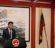 Spaudos konferencija Kinijos ambasadoje