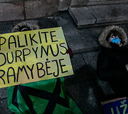 Protestas prie&scaron; netvarų ūkininkavimą numatančią nacionalinę Žemės ūkio strategiją