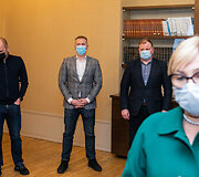 Spaudos konferencija po &Scaron;vietimo, mokslo ir sporto ministerijos posėdžio