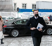 Užsienio reikalų ministras Gabrielius Landsbergis atvyko į susitikimą su Prezidentu