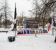 "&Scaron;eimų mar&scaron;o" stovykla prie seimo