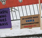 "&Scaron;eimų mar&scaron;o" stovykla prie seimo