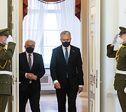 Gitanas Nausėda susitiko su Vokietijos Prezidentu