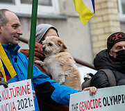 Piketas prie Kinijos ambasados