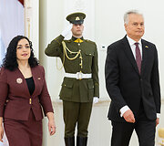 Prezidento susitikimas su Kosovo Prezidentė Vjosa Osmani