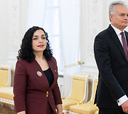 Prezidento susitikimas su Kosovo Prezidentė Vjosa Osmani