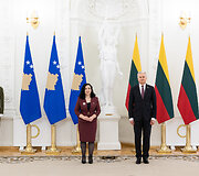 Prezidento susitikimas su Kosovo Prezidentė Vjosa Osmani