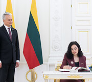 Prezidento susitikimas su Kosovo Prezidentė Vjosa Osmani
