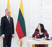 Prezidento susitikimas su Kosovo Prezidentė Vjosa Osmani