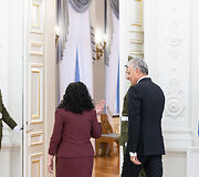 Prezidento susitikimas su Kosovo Prezidentė Vjosa Osmani