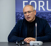 Gabrieliaus Landsbergio ir Michailo Chodorkovskio spaudos konferencija
