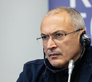 Gabrieliaus Landsbergio ir Michailo Chodorkovskio spaudos konferencija