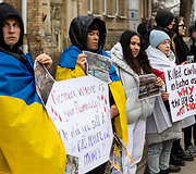 Protestas prie Vokietijos ambasados Vilniuje