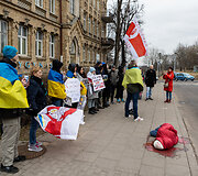 Protestas prie Vokietijos ambasados Vilniuje