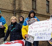 Protestas prie Vokietijos ambasados Vilniuje