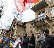 Protestas prie Vokietijos ambasados Vilniuje