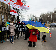 Protestas prie Vokietijos ambasados Vilniuje