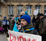 Protestas prie Vokietijos ambasados Vilniuje