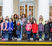 Atvelykio &scaron;ventė prezidentūros kieme