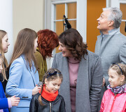 Atvelykio &scaron;ventė prezidentūros kieme