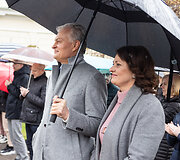 Atvelykio &scaron;ventė prezidentūros kieme