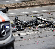 Avarija sostinėje ant Valakampių tilto 