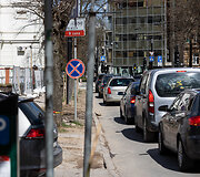 Vilniaus Algirdo gatvė rekonstrukcijos metu