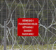 &Scaron;venčionių rajone, pasienyje su Baltarusija vykdomo fizinio barjero statybos