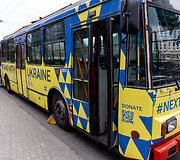 &bdquo;UNITED24&ldquo; pažymėtų troleibusų pristatymas