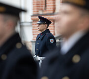 Oficiali Lenkijos kariuomenės Generalinio &scaron;tabo vir&scaron;ininko generolo Rajmund T. Andrzejczak pasitikimo ceremonija