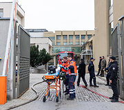 Prie&scaron;gaisrinės pratybos Seimo rūmuose