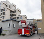 Prie&scaron;gaisrinės pratybos Seimo rūmuose