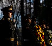 Tautų sandraugos atminimo dienos, pasaulinių karų aukų pagerbimo ir Vokietijos tautinio gedulo dienos minėjimo ceremonija