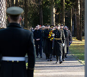 Tautų sandraugos atminimo dienos, pasaulinių karų aukų pagerbimo ir Vokietijos tautinio gedulo dienos minėjimo ceremonija
