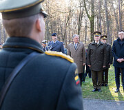 Tautų sandraugos atminimo dienos, pasaulinių karų aukų pagerbimo ir Vokietijos tautinio gedulo dienos minėjimo ceremonija