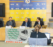Lietuvos transporto darbuotojų profesinių sąjungų forumo spaudos konferencija