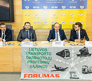 Lietuvos transporto darbuotojų profesinių sąjungų forumo spaudos konferencija