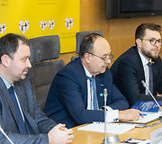 Lietuvos transporto darbuotojų profesinių sąjungų forumo spaudos konferencija