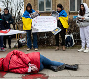 Protestas prie Vokietijos ambasados 