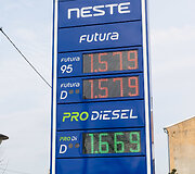 Degalų kainos Neste degalinėje