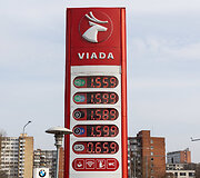 Degalų kainos Viada degalinėje