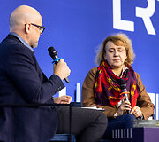 Audrius Ožalas ir Oksana Zabužko