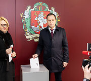 Waldemar Tomaszewski balsavo savivaldybių rinkimuose