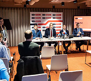 Susisiekimo ministerijos ir &bdquo;Lietuvos geležinkelių&ldquo; spaudos konferencija