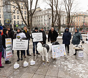Pienininkų protestas prie Vyriausybės