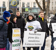 Pienininkų protestas prie Vyriausybės