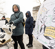 Pienininkų protestas prie Vyriausybės