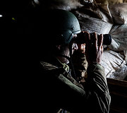 Ukrainos karių pozicija fronto linijoje Niujorke, Ukrainoje