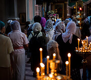 Religinė procesija aplink &Scaron;v. Dvasios vienuolyną